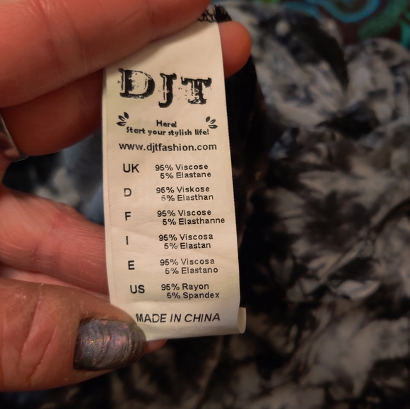 Black And Gray Tie-dye Cardigan - Picture 6 of 6